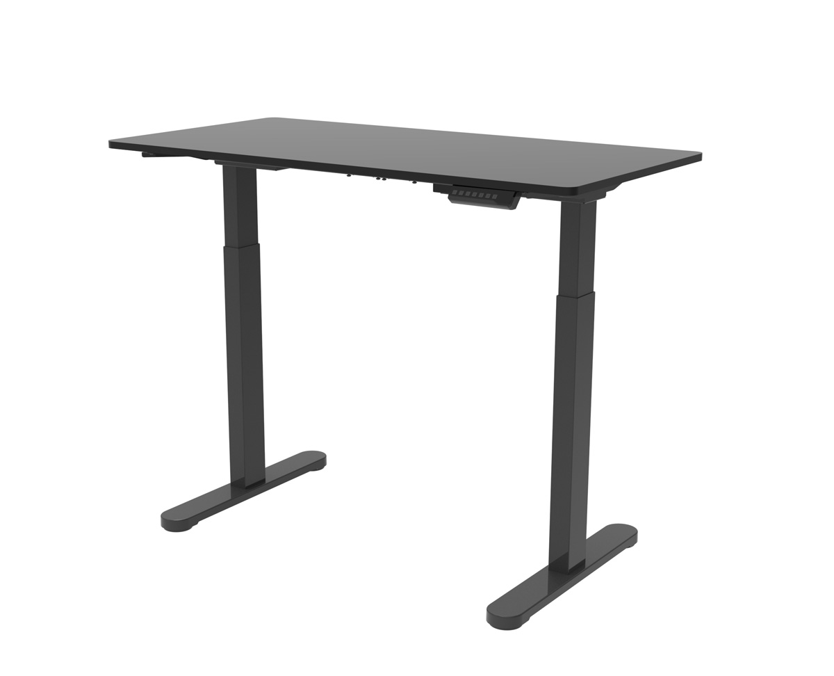Compact Steel Frame Sit-Stand Desk for Home Office Furniture